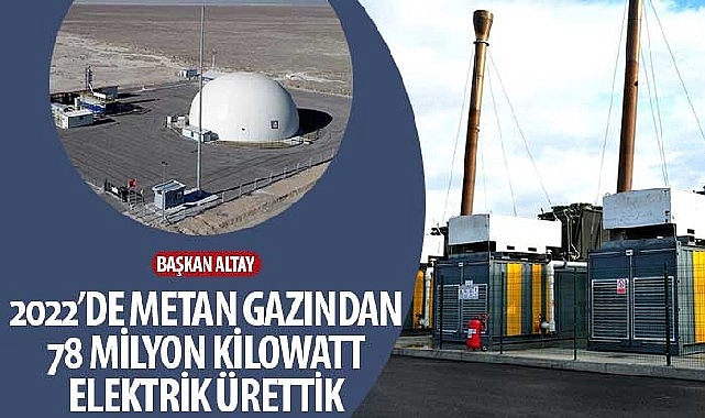 Başkan Altay: “2022'de Metan Gazından 78 Milyon Kilowatt Elektrik Ürettik"