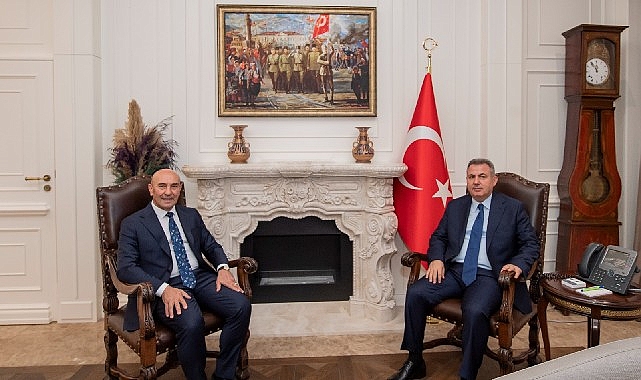Başkan Soyer'den Vali Elban'a ziyaret