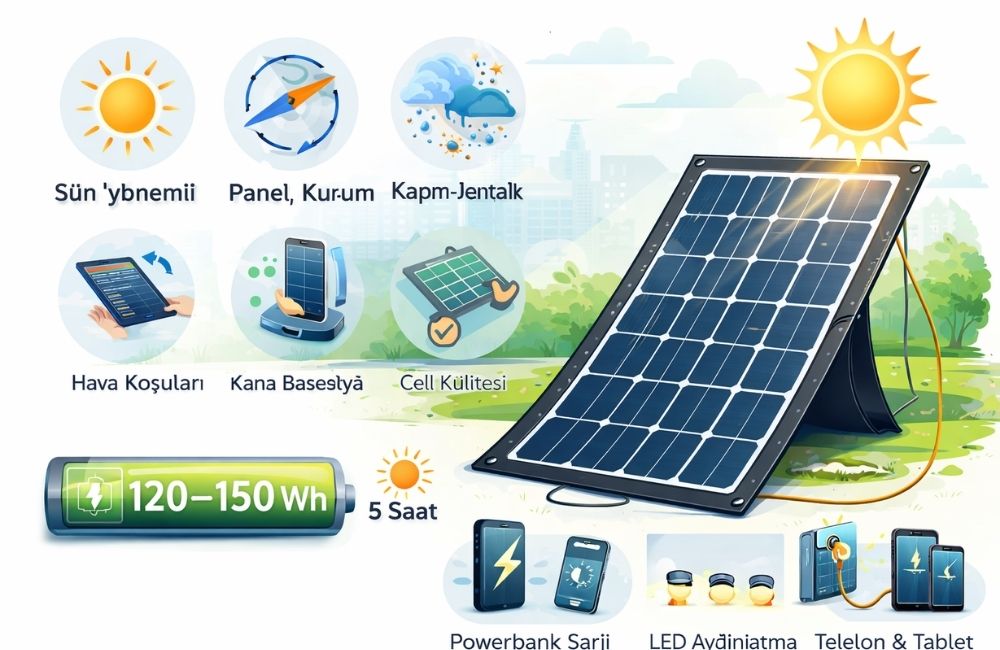 Esnek Güneş Paneli Ne Kadar Elektrik Üretebilir?